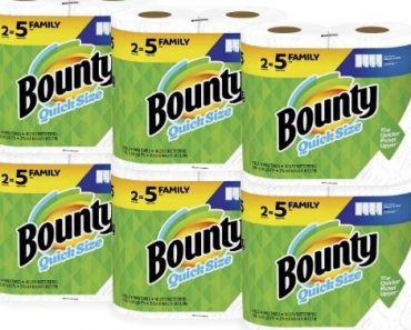 RUN! Bounty Quick-Size Paper Towels, White, 12 Family Rolls – Only $28.92!