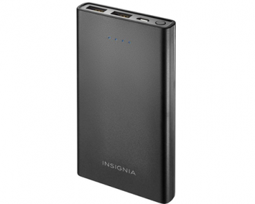 Insignia 8,000 mAh Portable Charger for Most USB-Enabled Devices – Just $12.99!
