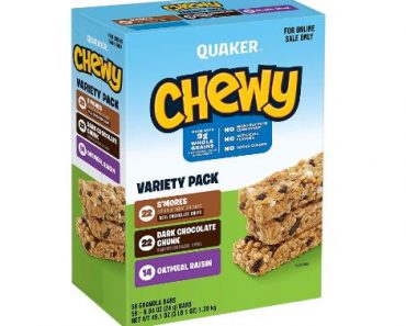 Quaker Chewy Granola Bars, 3 Flavor Back to School Variety Pack, (58 Pack) – Only $10.67!