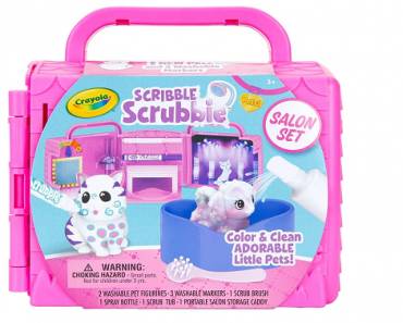 Crayola Scribble Scrubbie Pets Beauty Salon Playset with Toy Pets Only $9.74!