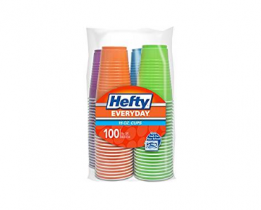 Hefty Party On Plastic Party Cups – 16 Ounce, 100 Count – Just $5.64!