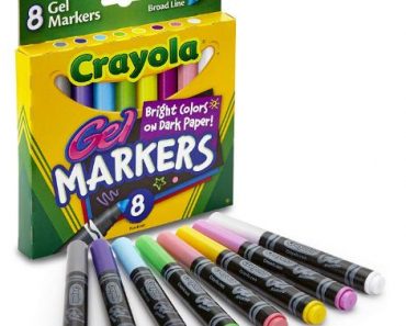 Crayola 8-Count Gel Washable Markers – Only $3.70!