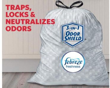 Glad Tall Kitchen Drawstring Trash Bags,OdorShield 13 Gallon (110 Count) – Only $10.64!