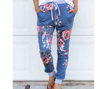 Floral Jogger Pants – Only $14.99!