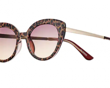 Kohl’s 30% Off! Earn Kohl’s Cash! Spend Kohl’s Cash! Stack Codes! FREE Shipping! Women’s SO Leopard Print Rims & Metal Temples Cat Eye Sunglasses – Just $6.99!