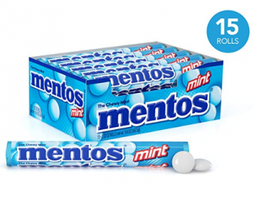 Mentos Chewy Mint Candy Roll (Pack of 15) Only $6.73!