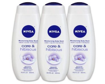 NIVEA Care & Hibiscus Moisturizing Body Wash (Pack of 3) – Only $8.15!