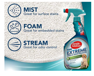 Simple Solution Extreme Pet Stain and Odor Remover Only $4.85 Shipped!