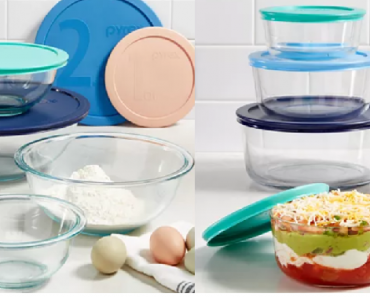 Pyrex Glass Food Storage or Mixing Bowl Sets Only $14.99!