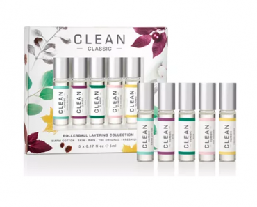 CLEAN Fragrance 5-Pc. Classic Rollerball Layering Gift Set Only $10! (Reg. $20)