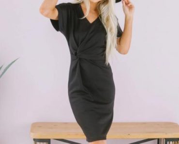 Ruched Spring Dress – Only $21.99!