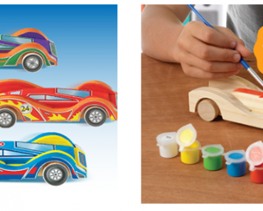 Made By Me Build & Paint Your Own Wooden Cars Kit With 3 Cars Only $13.97!