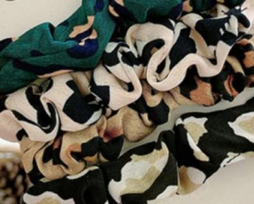 Animal Print Scrunchies (Pack of 4) – Only $4.99!
