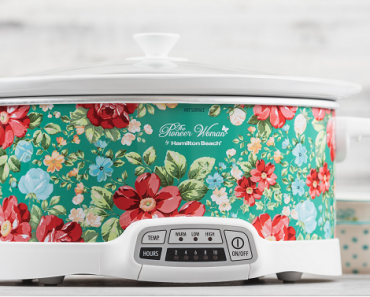 The Pioneer Woman Vintage Floral Large 7 Quart Programmable Slow Cooker Only $29.99! (Reg $49.99)