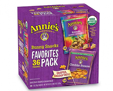 Annie’s Bunny Snacks Favorites – Variety Pack, 36 Count – Just $11.98!