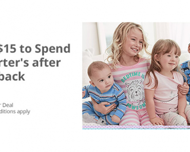LAST DAY! Get an Awesome Freebie! Get a FREE $15.00 to spend at Carters from TopCashBack!