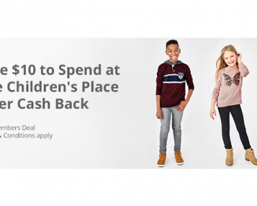 Ends Today! Awesome Freebie! Get FREE $10 to Spend at The Children’s Place from TopCashBack!