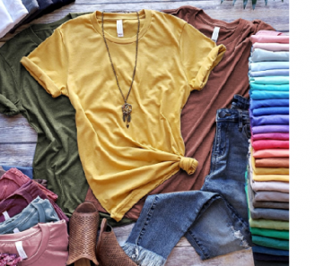 Longer Length Soft Comfy Tees Only $7.99! Over 30 Colors to Choose From!