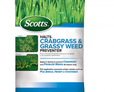 Scotts Halts Crabgrass & Grassy Weed Preventer Only $11.89! (Reg. $30)
