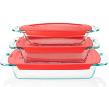 Pyrex 6 Piece Easy Grab Glass Bakeware Set Only $16.98!!