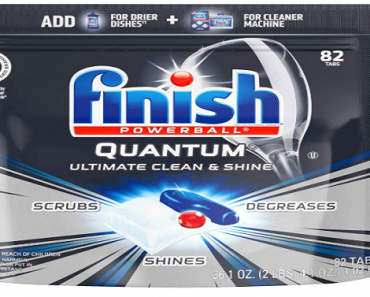 Finish Quantum 82ct Ultimate Clean & Shine Dishwashing Tablets Only $13.63!!!