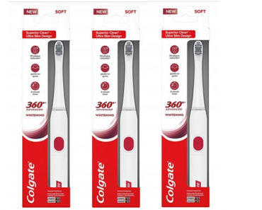 Colgate 360 Advanced Whitening Electric Toothbrush, 4 Pack Only $22.99! That’s Only $5.75 Each!