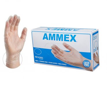 AMMEX Size Medium Medical Clear Vinyl Gloves 100-ct Just $5.10!