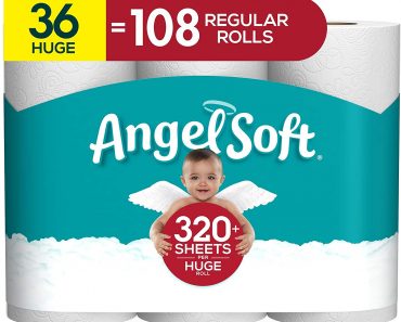 Angel Soft Toilet Paper, Huge Rolls, 36 Count of 321 Sheets Per Roll – Just $27.49!