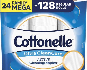 Cottonelle Ultra ComfortCare Soft Toilet Paper, 24 Family Mega Rolls – Only $25.18!