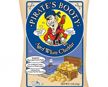 Pirate’s Booty Cheese Puffs, Healthy Kids Snacks, Aged White Cheddar (Pack of 24) – Only $12.64!