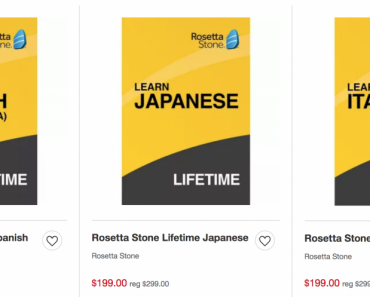 Rosetta Stone Lifetime Just $199.00 At Target! (Reg. $299.00)