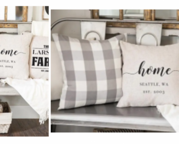 Personalized Farmhouse Pillow Cover Just $9.99 Shipped! (Reg. $24.99)