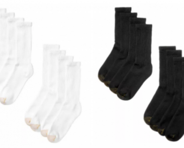 Macy’s FLASH SALE! Gold Toe Men’s 8-Pack Crew Socks $14.40! (Reg. $24.00)