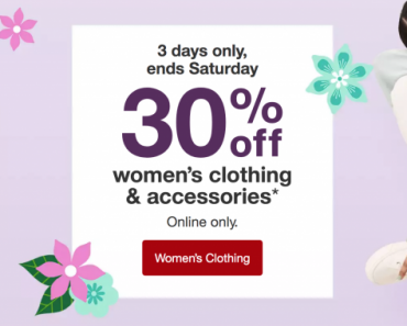 Target: 30% Off Women’s Clothing & Accessories! Just In Time For Mother’s Day!