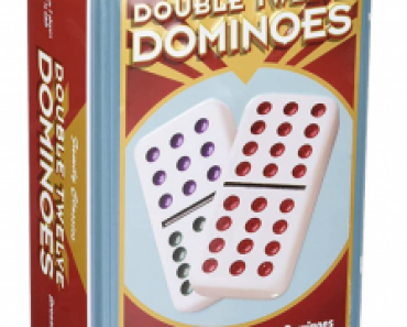 Double 12 Color Dot Dominos in A Tin Just $12.44! (Reg. $19.99)