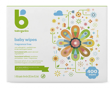Babyganics Baby Wipes, Unscented, 400 Count – Just $14.99!