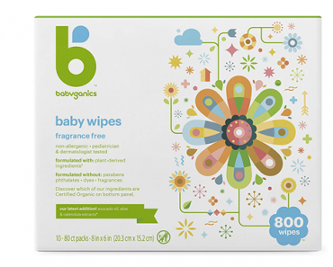 Babyganics Baby Wipes, Unscented, 800 Count – Just $25.49!