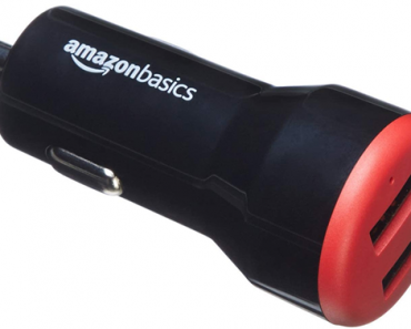 AmazonBasics Dual-Port USB Car Charger – Just $8.00!