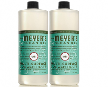 Mrs. Meyer’s Clean Day Multi-Surface Concentrate – Basil, 32 ounce bottle (Pack of 2) – Just $16.46!