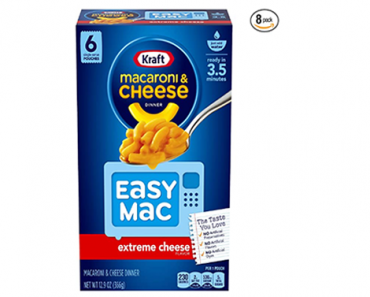 Kraft Easy Mac Extreme Macaroni & Cheese – 6 Pouch Boxes – Pack of 8 Boxes – Just $28.73