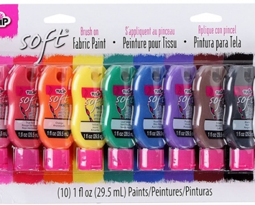 Tulip Soft Fabric Paint Kits – 10pk Rainbow – Just $13.52!