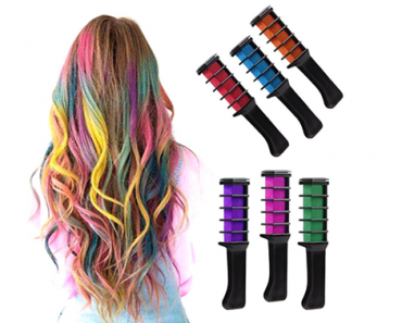 Hair Chalk Comb Temporary Hair Coloring – 6 Pieces – Just $10.99!