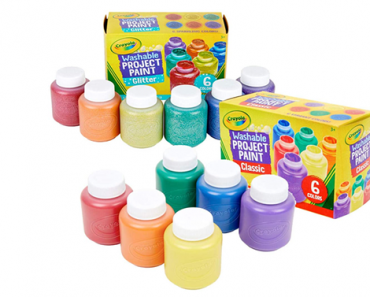 Crayola Washable Kids Paint – 12Count – Classic and Glitter – Just $10.19!