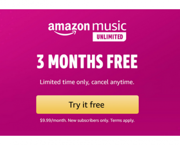 Get 3 months FREE of Amazon Music!
