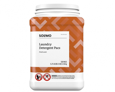 Amazon Brand – Solimo Laundry Detergent Pacs, Fresh Scent, 120 count – Just $15.89!