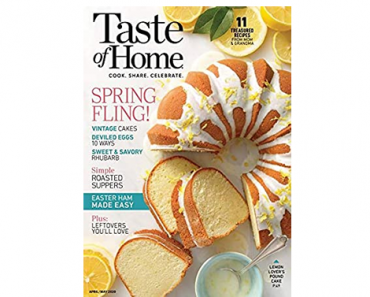 Today only! Get digital access of Taste of Home – Just $5.00 for a year!