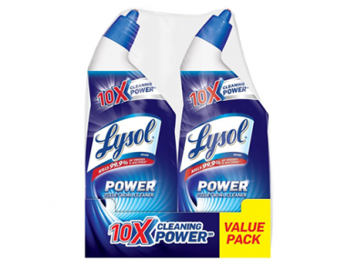 Lysol Power, Toilet Bowl Cleaner, 48oz – 2 Pack – Just $3.28!
