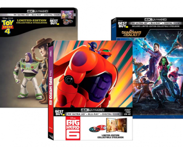 Just $7.99 or $9.99 for select Disney movies on Blu-ray and 4K Blu-ray in collectible SteelBook packaging!