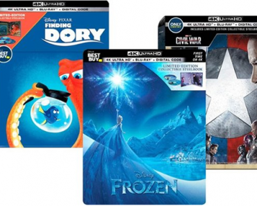 Disney 4K and Blu-ray SteelBook movies as low as $4.99!