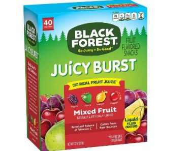 Black Forest Fruit Snacks Juicy Bursts, Mixed Fruit (Pack of 40) – Only $5.66!